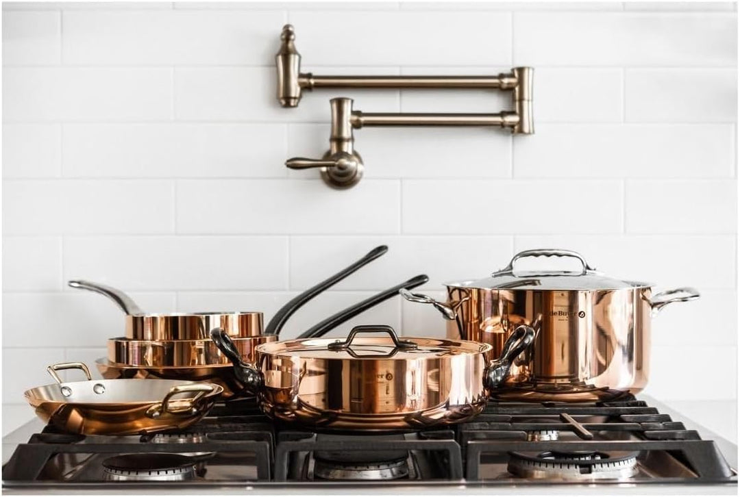 De Buyer 6236.20 Sauteuse, Edelstahl, Braun, 20 cm 17.8 x 20.1 x 7.1 cm, 17.8 x 20.1 x 7.1 cm