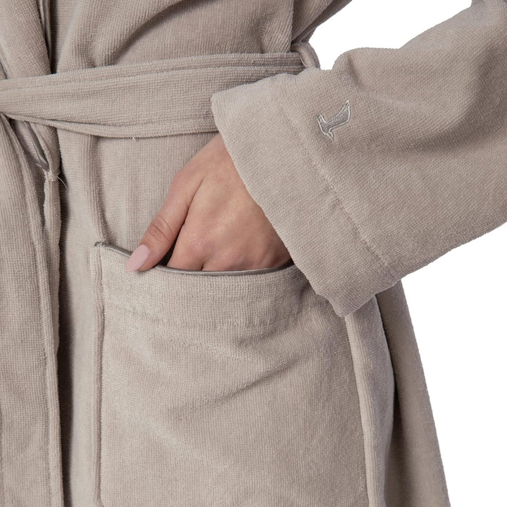 möve Homewear Bademantel, Baumwolle, Silver Grey, 3440