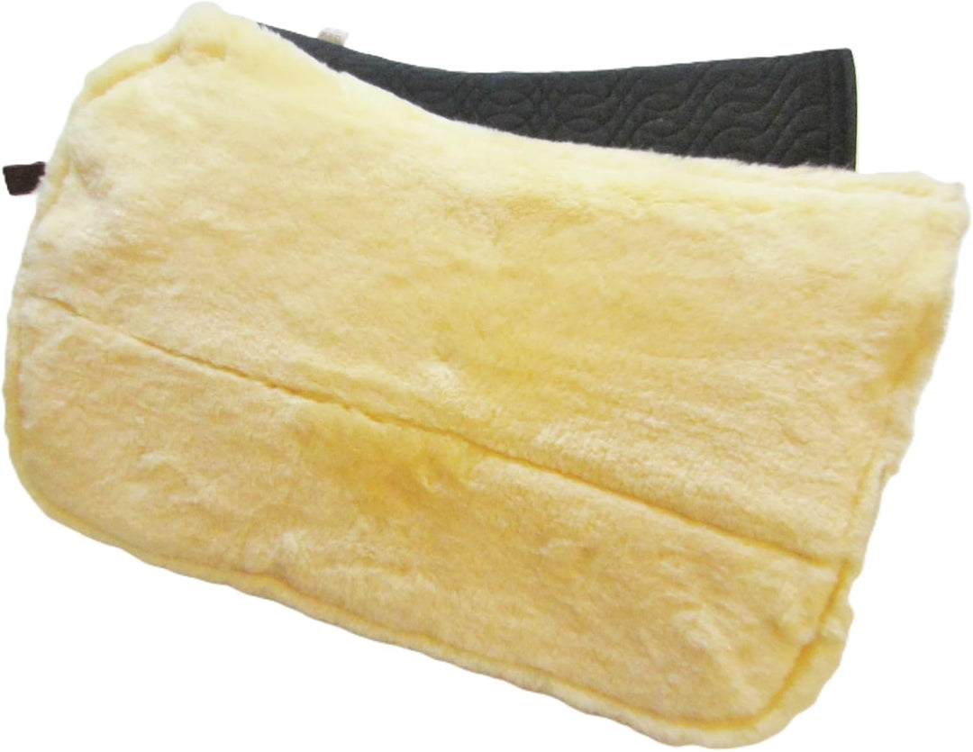 PS Pferdeartikel Westernpad, Sattelunterlage mit Lammfell -Spezial- Square Skirt Braun, Braun