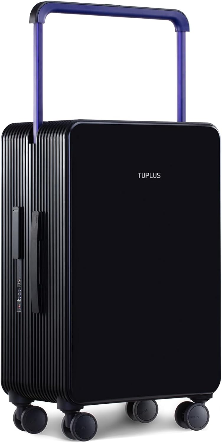 TUPLUS Koffer Trolley ABS Rollkoffer mit 4 Rollen Reisekoffer Handgepäck Hartschalenkoffer mit TSA S