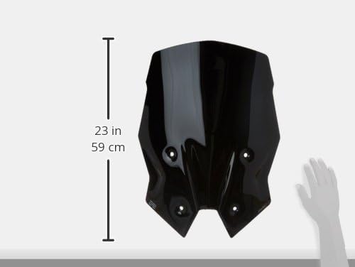 Puig 7617N Tourenscheibe, schwarz, schwarz