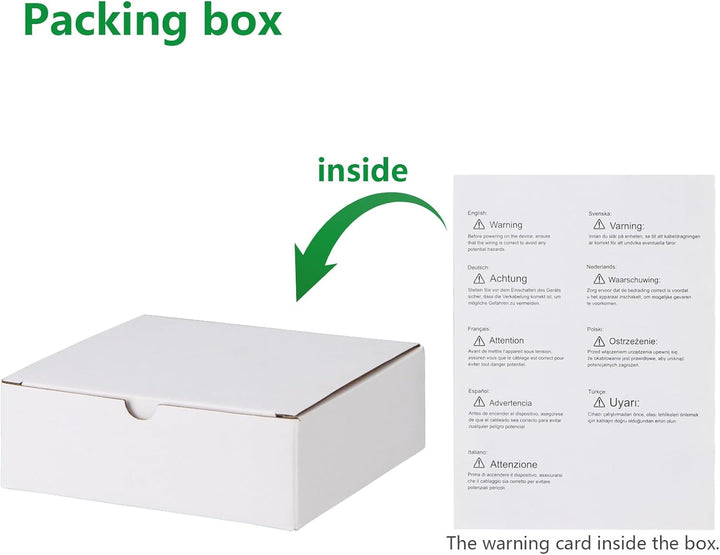 Wengart Wireless Thermostat WG010RF,Batteriebetrieben mit Empfänger,Wöchentliche Programmierung,Kein
