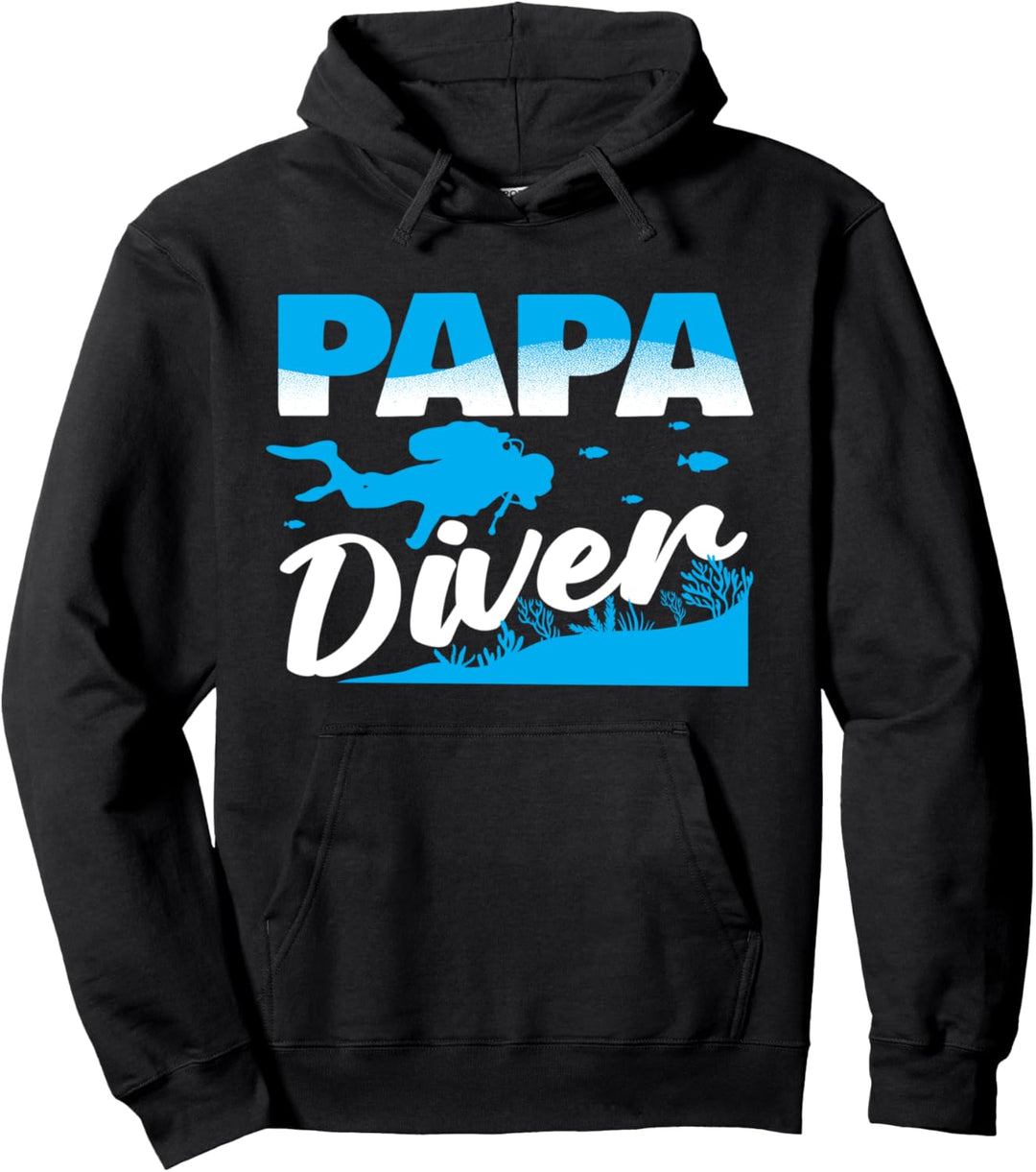 Scuba Diving Ausrüstung papa diver Taucher Diving Tauchen Pullover Hoodie