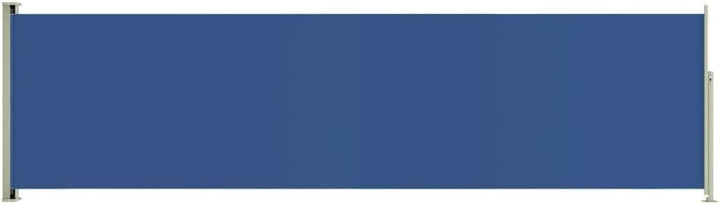 FIRBNUS Seitenmarkise Ausziehbar 140x500 cm Blau Sichtschutz Balkon Sichtschutz Garten Sonnenschutz