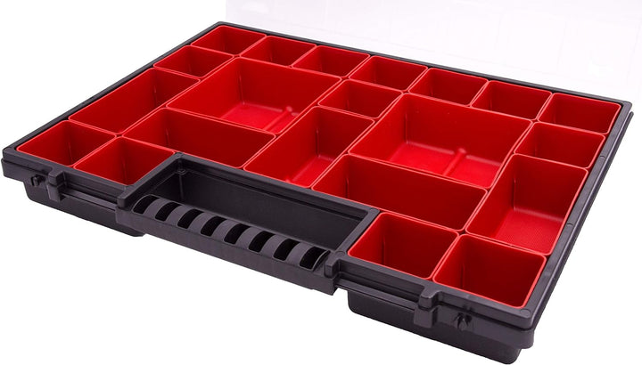 6er SET Sortimentskasten Kleinteilemagazin Sortierbox gross mit Deckel Sortierkasten Sortierkoffer W