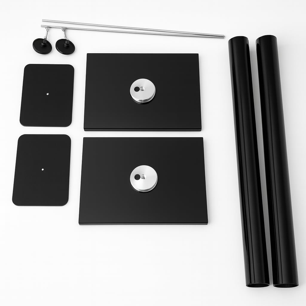 Sonorous - SP100/60 Schwarz - Paar Füsse für Lautsprecher von 60 cm Höhe.