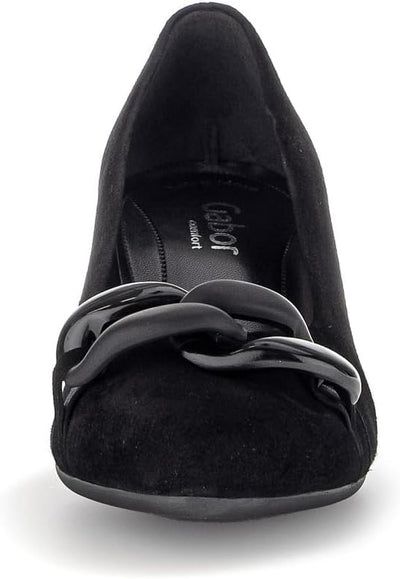 Gabor Damen Klassische Pumps, Frauen Absatzschuhe,Moderate Mehrweite (G) 36 EU Schwarz 47, 36 EU Sch