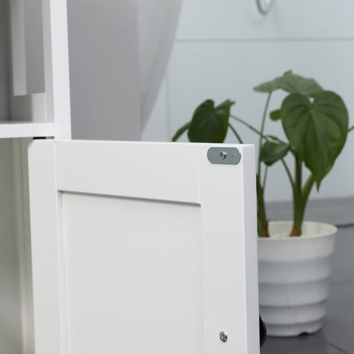 kleankin Waschbeckenunterschrank Unterschrank Badezimmerschrank mit offenem Fach Weiss 60 x 30 x 60