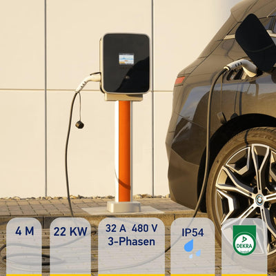 HELLA 8KE 358 255-021 Typ 2 Ladekabel 22KW für EV Elektroautos und Plug-in Hybrid - 3phasig - 32A -