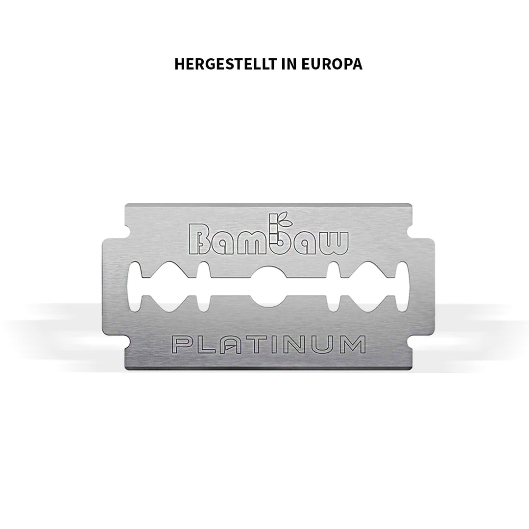 Rasierhobel Klingen | 100 universale Rasierklinge - Vorrat für 18 bis 24 Monate | Damen & Herren für