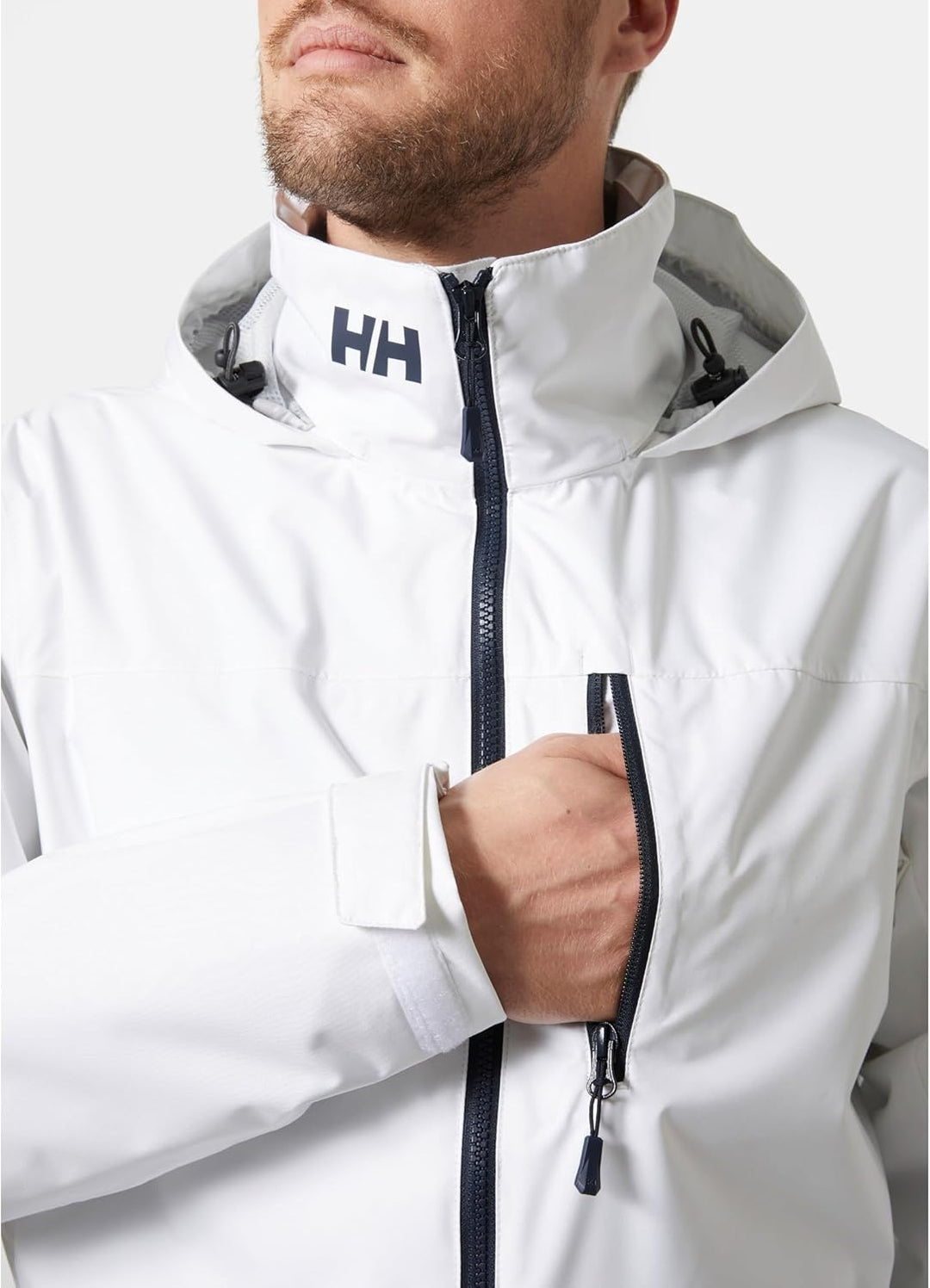 Helly Hansen Herren Crew Hooded Jacke Jacke (1er Pack) S Weiss 2.0, S Weiß 2.0