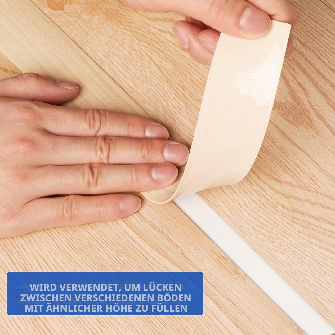 4M Flacher Bodenübergangsleiste Selbstklebender Übergangprofil Türschwellen-Übergangsvinyl Laminat-B
