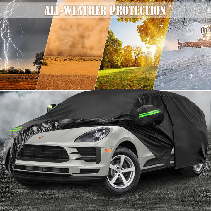 wasserdichte Autoabdeckung Kompatibel mit Porsche Macan (Base), Macan S, Macan Turbo, Macan GTS 2014