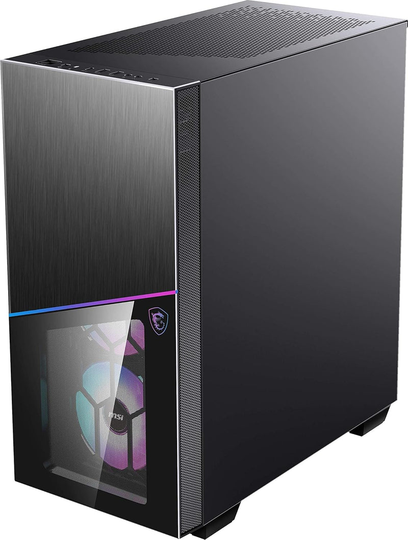 MSI MPG SEKIRA 100R Mid-Tower ATX Gehäuse (2x USB 3.1 Anschluss, 4x 120mm A-RGB Fan im Lieferumfang,