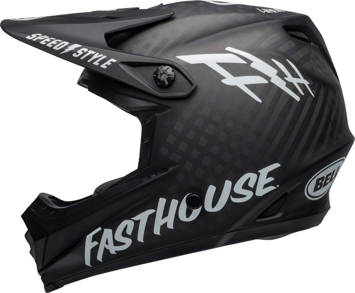 BELL Unisex -Erwachsene Full-9 Fahrradhelm XS-S Matte Black/White Fasthouse, XS-S Matte Black/White