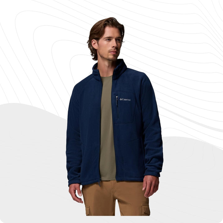Columbia Fleece-Jacke mit durchgehendem Reissverschluss für Herren, FAST TREK II FULL ZIP FLEECE, Po