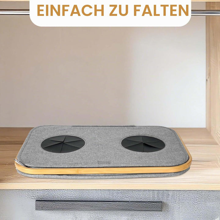 Pfandflaschen Sammelbehälter 2 Fächer, 160L Pfandflaschen Behälter mit 4 Tragetaschen, Grosse Aufbew