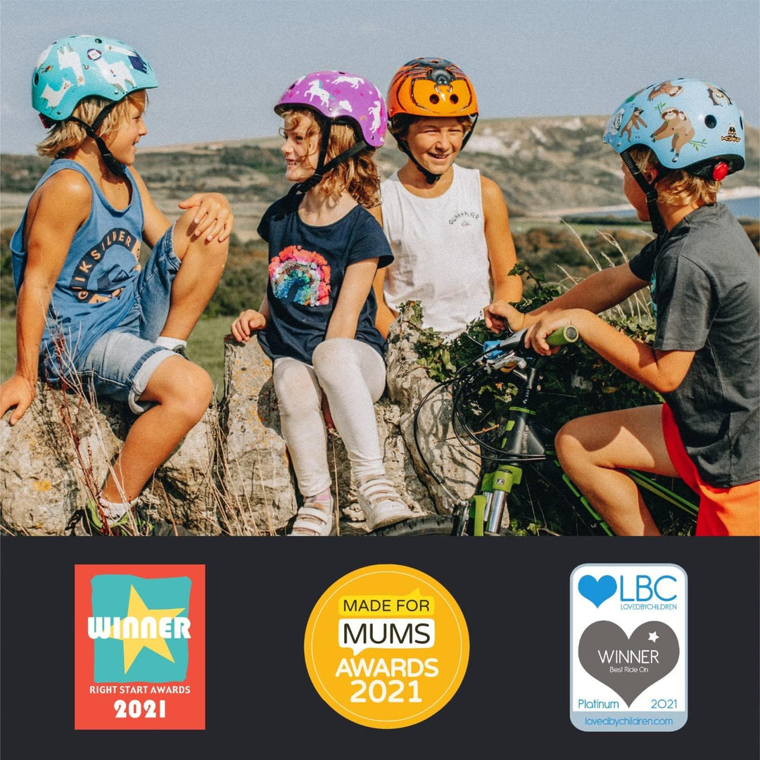 hornit Kinderhelm Fahrradhelm für Mädchen und Jungs Herren und Damen - Komplett einstellbar - LED Rü