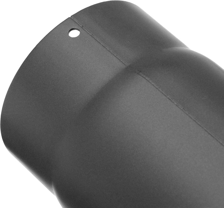 raik Rauchrohrbogen/Ofenrohrbogen 90° 3-teilig 130 mm Durchmesser Stahlblech 2 mm Gussgrau SH019-130