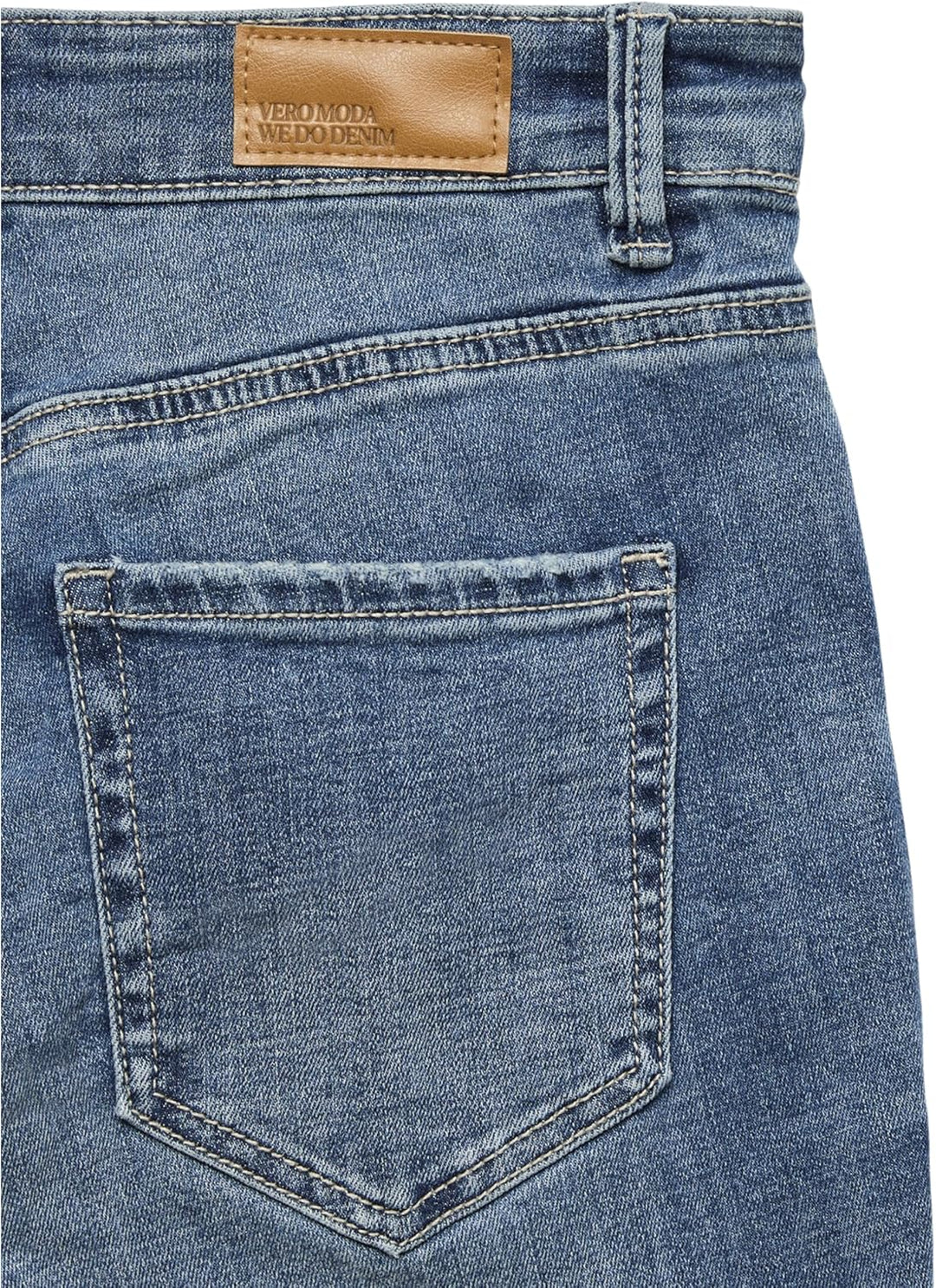 VERO MODA Female Ausgestellt VMFLASH Mid Rise Jeans L / 32L Blau, L / 32L Blau