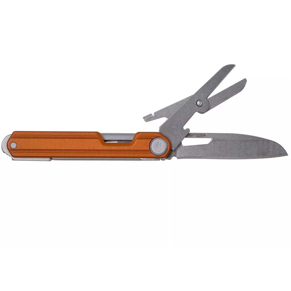 Gerber Taschenmesser mit 4 Funktionen, Multitool mit glatter Klinge, ArmBar Slim Cut, Orange, Edelst