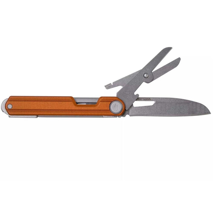 Gerber Taschenmesser mit 4 Funktionen, Multitool mit glatter Klinge, ArmBar Slim Cut, Orange, Edelst