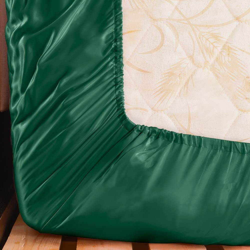 THXSILK Seide Spannbettlaken Spannbetttücher Seide Bettlaken 100% Maulbeerseide 19 Momme mit Rundumg