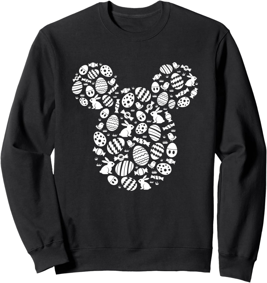 Disney Mickey Mouse Icon White Bunnies Easter Sweatshirt