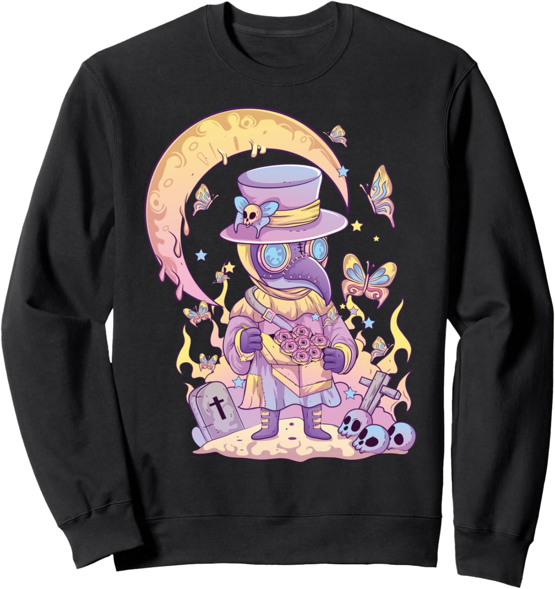 Pastell Goth Niedlich Gruselig Pest Arzt Kawaii Menhera Sweatshirt