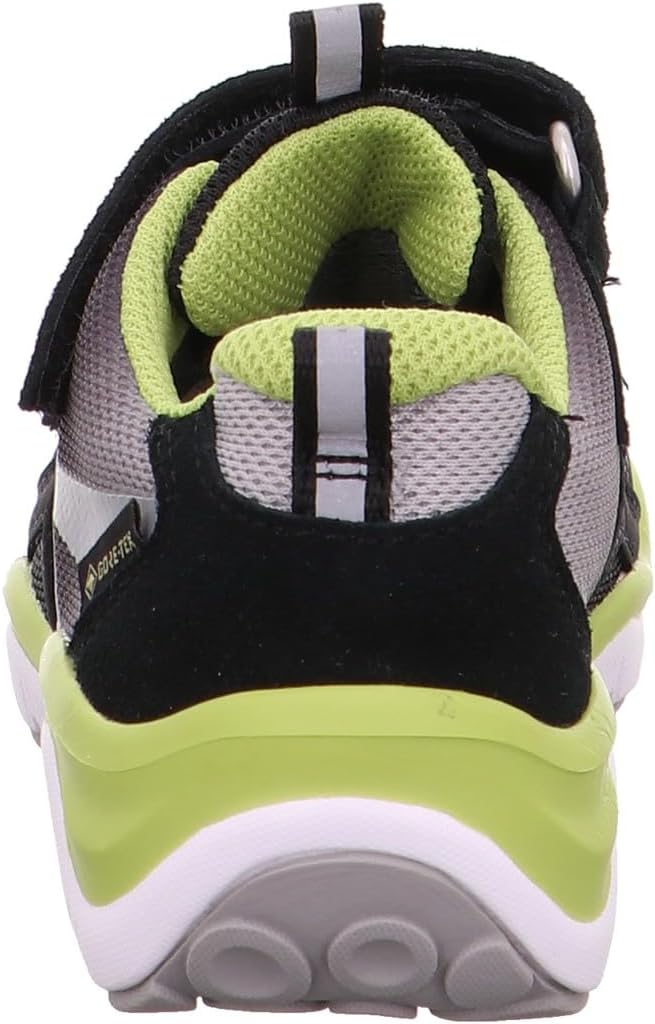 Superfit Jungen Sport5 Gore-tex Sneaker 23 EU Weit Schwarz Hellgrün 0000, 23 EU Weit Schwarz Hellgr&
