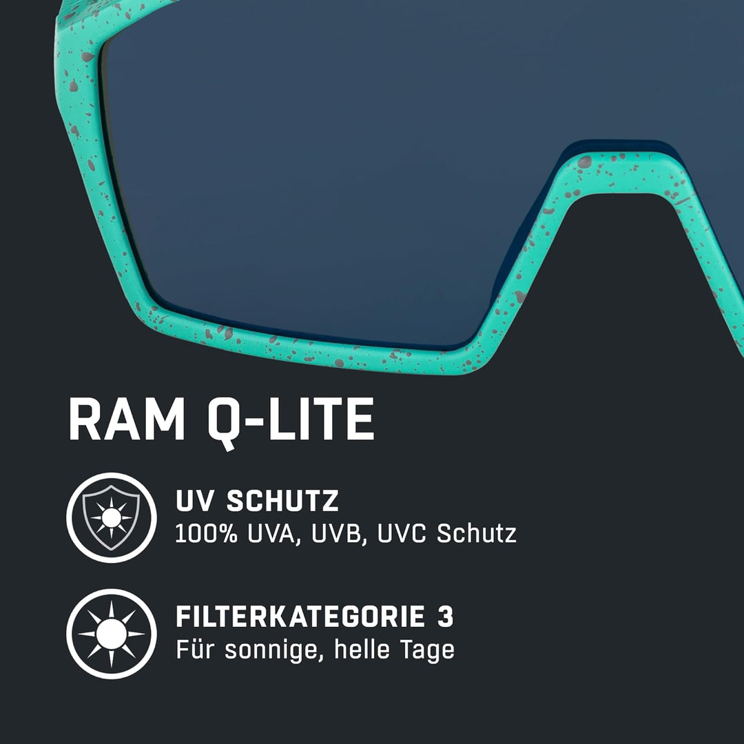 ALPINA RAM Q-LITE - Verspiegelte, Kontrastverstärkende & Beschlagfreie Sport- & Fahrradbrille Mit 10