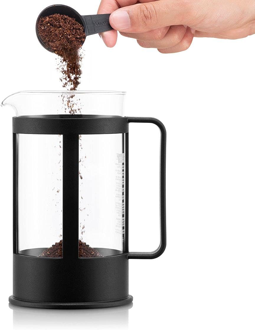 Bodum KENYA Kaffeebereiter (French Press System, Spülmaschinengeeignet, 1,0 liters) schwarz Schwarz