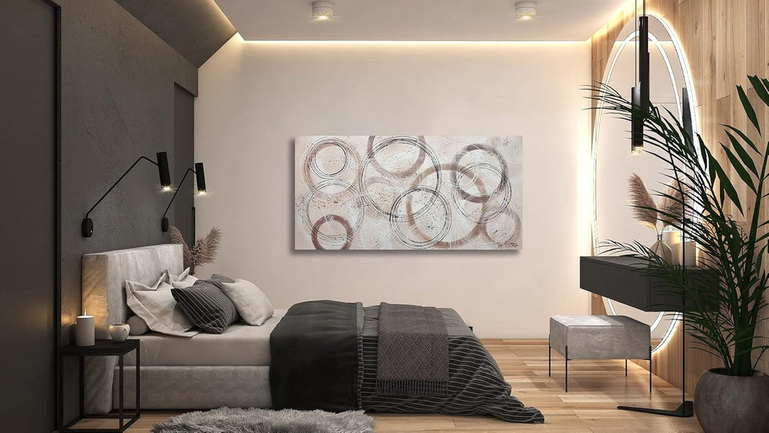 Monica Mirafiori I 100% HANDGEMALT I Gemälde Concept I 100x50cm | Gemälde Handgemalt | Acrylgemälde