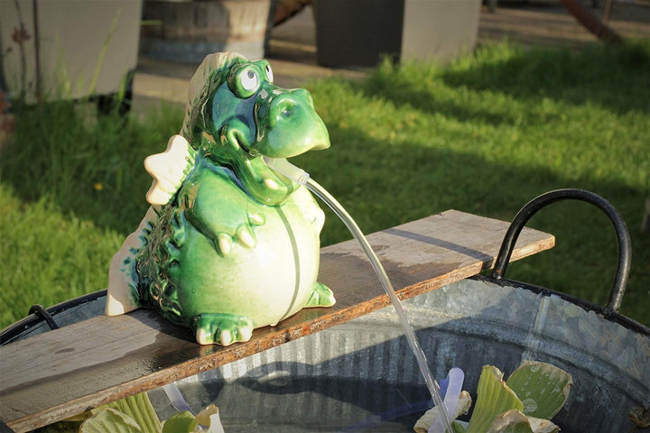 powershop11 Wasserspeier Drache 16 cm Solar