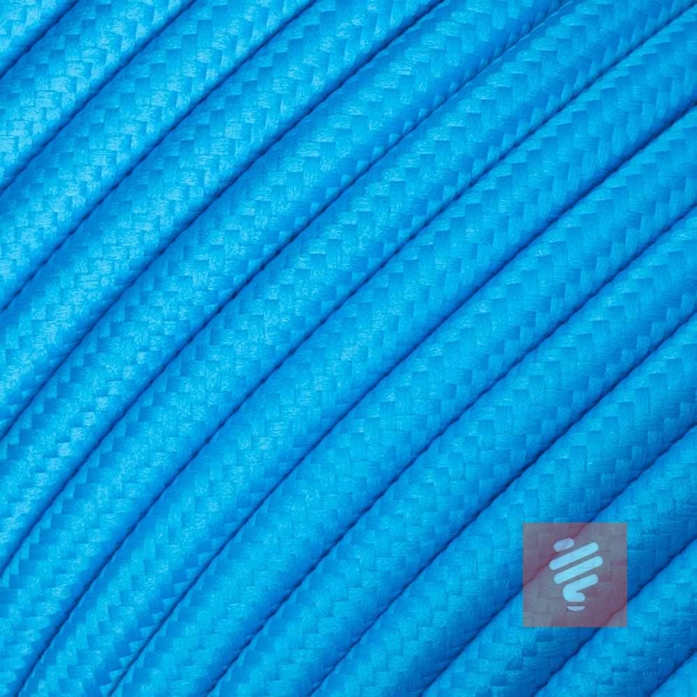 Textilkabel Zuleitung mit Schuko-Stecker (Winkelstecker aus Duroplast: Bakelit Optik), Leitung H03VV