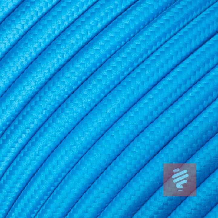 Textilkabel Zuleitung mit Schuko-Stecker (Winkelstecker aus Duroplast: Bakelit Optik), Leitung H03VV