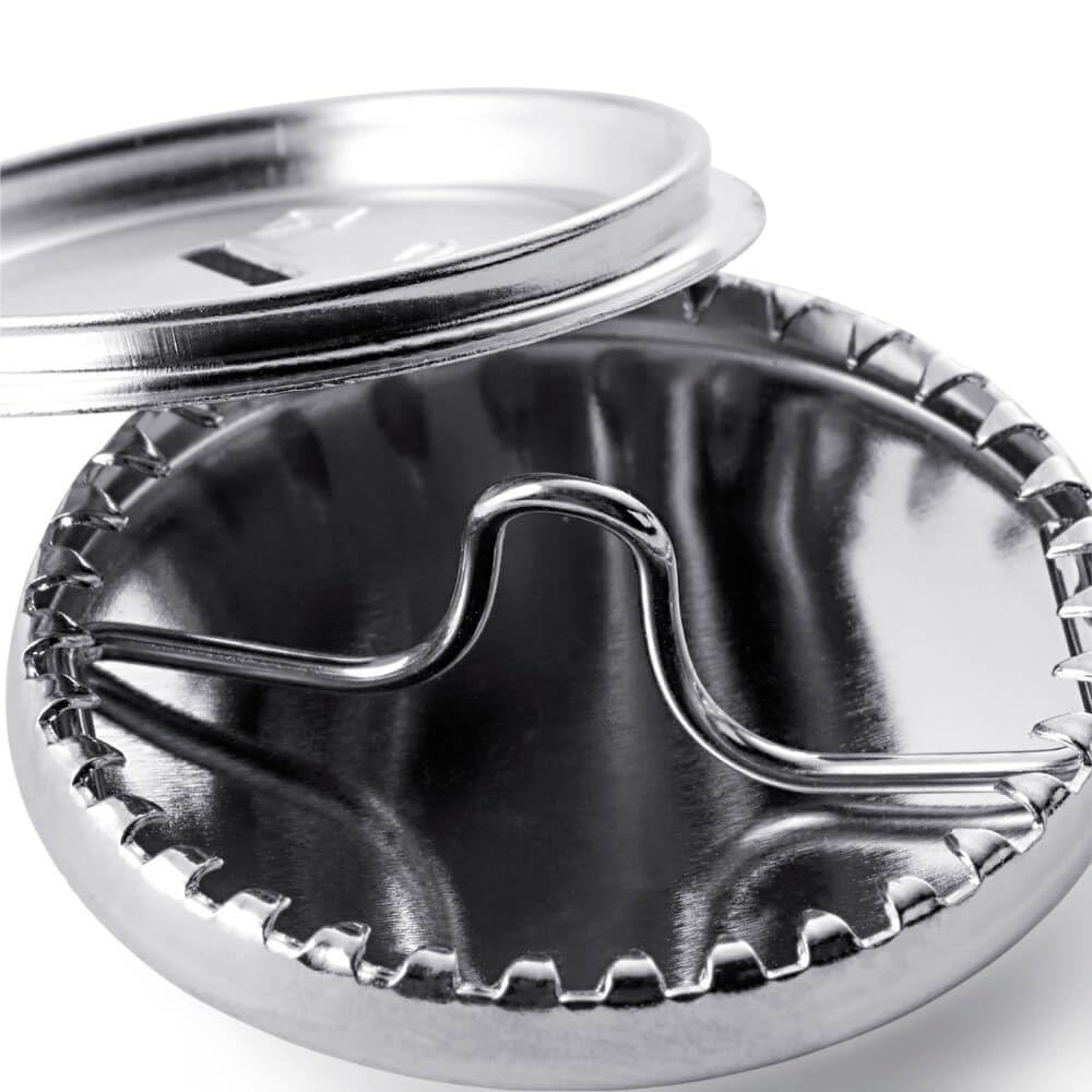 Prym Überziehbare Knöpfe, Metall, Silber, Einheits Grösse, 100, Einheits Grösse