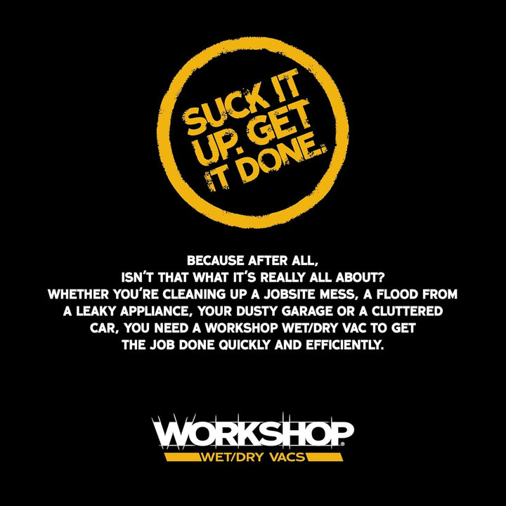 WORKSHOP Wet/Dry Vacs Staubsauger-Dachrinnen-Reinigungsset WS25051A 2-1/2 Zoll Nass-/Trockenladen Va