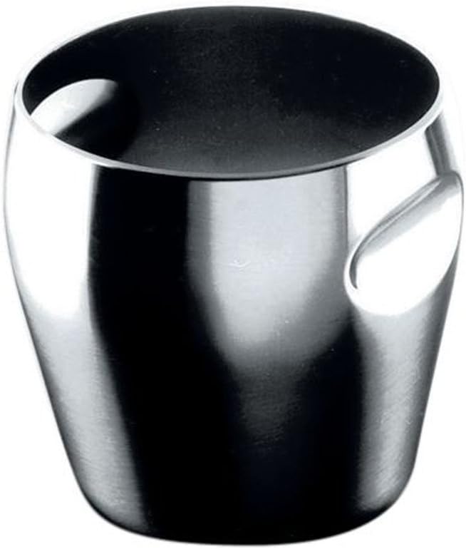 Alessi Eiseimer, Edelstahl, schwarz, 21 x 15 x 14 cm