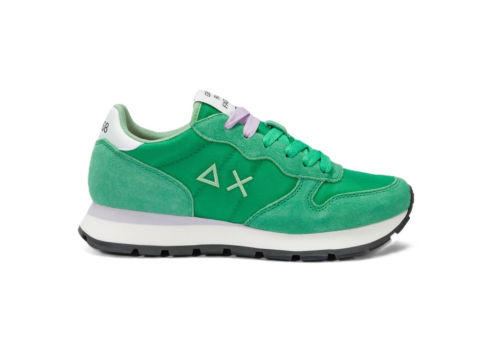 SUN68 Damen Ally Solid NylonSneaker 36 EU Verde Prato, 36 EU Verde Prato