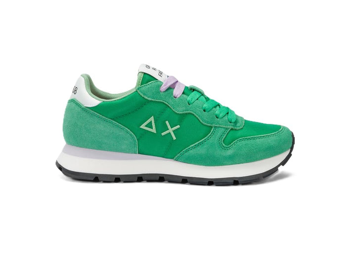 SUN68 Damen Ally Solid NylonSneaker 36 EU Verde Prato, 36 EU Verde Prato