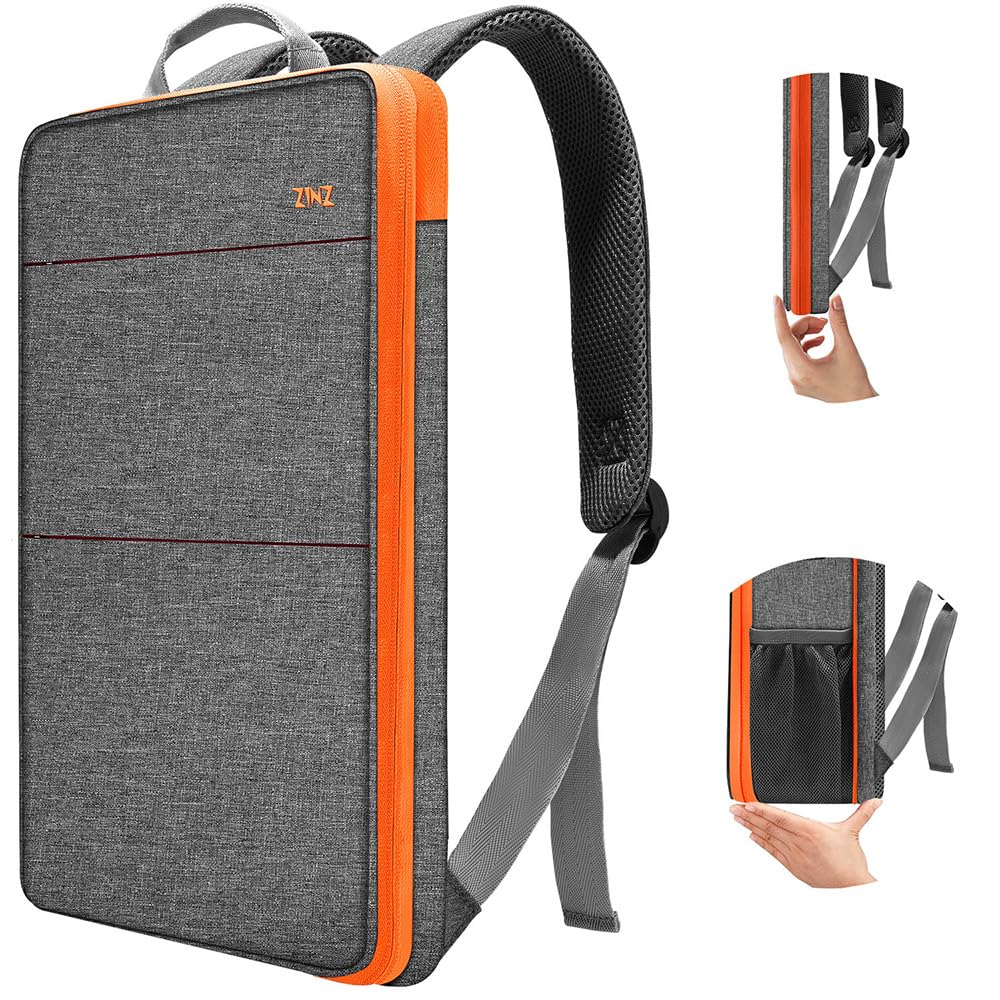 ZINZ Schlank und Erweiterbar Laptop Rucksack Wasserdicht Notebook Tasche für Männer und Frauen 13-14