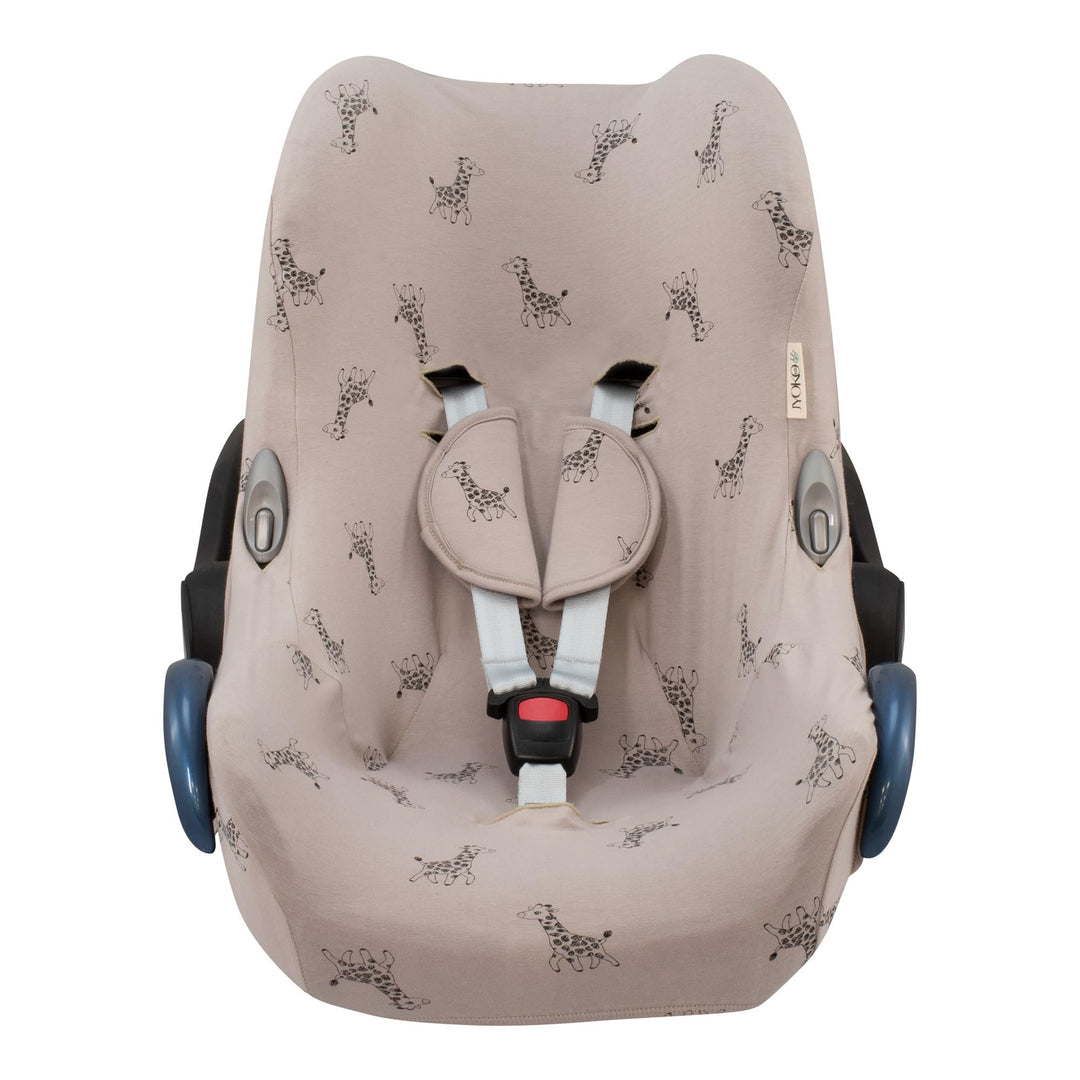 JYOKO KIDS Bezug für Autositz kompatibel mit Maxi Cosi Cabriofix, City Streety, aus Baumwolle (Giraf