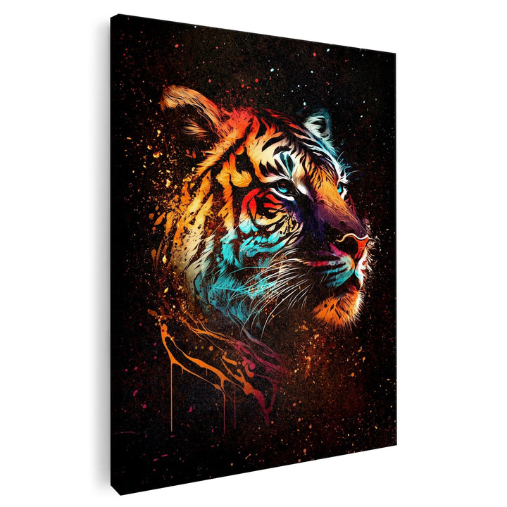 Artmazing | Tiger Bild Bunt | Bild Tiger Leinwand | Pop Art Bilder | Tigerbilder Modern | Poster &amp; K
