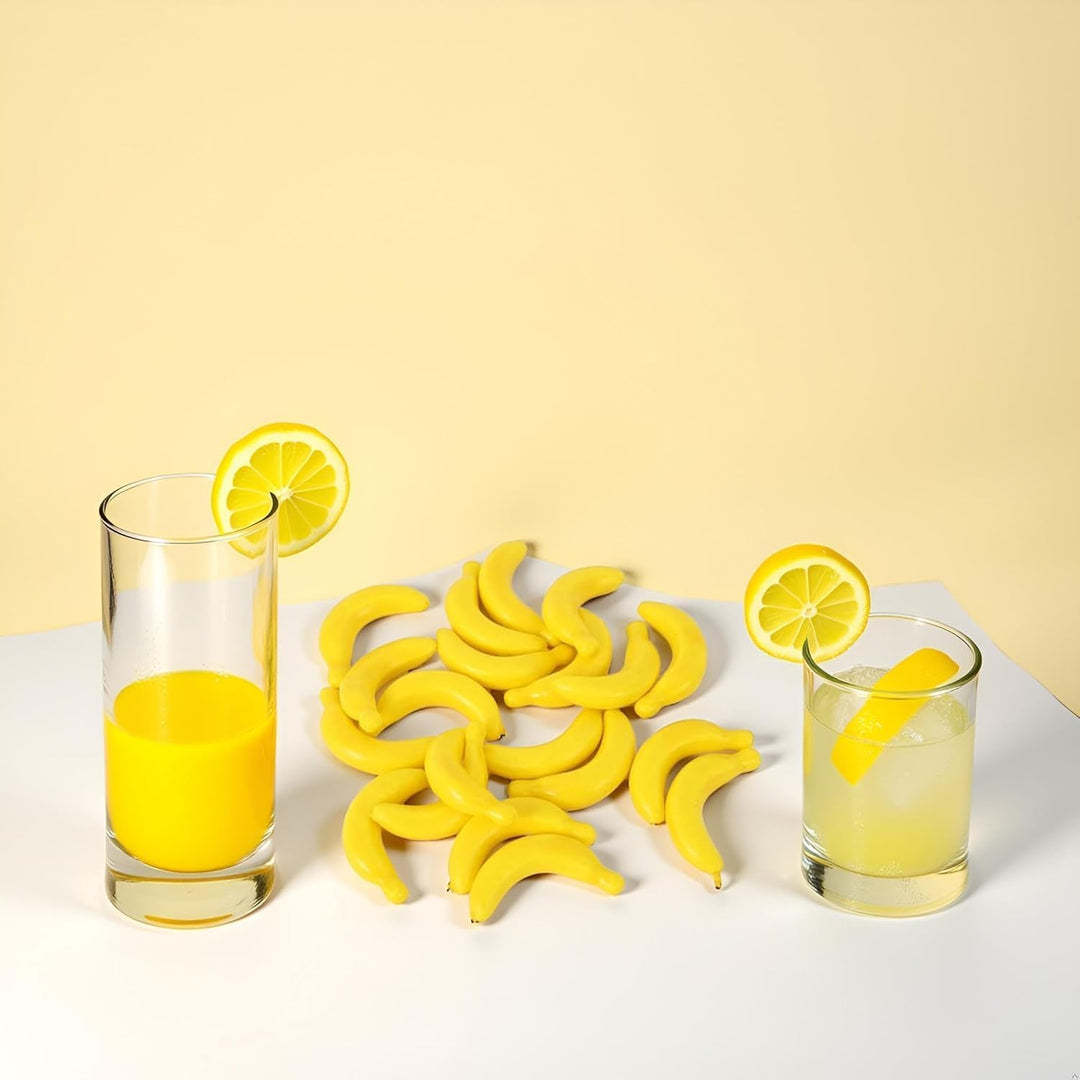 Mini-Bananen-Frucht, künstliche Bananen-Requisiten, Kunststoff-Schaumstoff, Gemüse, Obst als Party-O