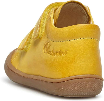 NATURINO Cocoon VL-Lauflernschuhe aus Leder 17 EU Gelb, 17 EU Gelb
