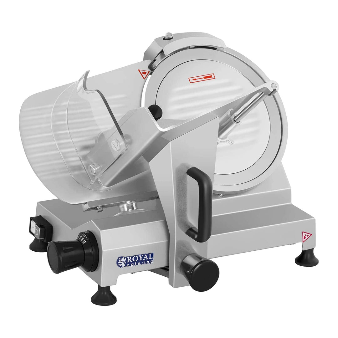 Royal Catering Aufschnittmaschine Allesschneider Brotschneidemaschine RCAM-250 (48 x 38 x 37 cm, 150