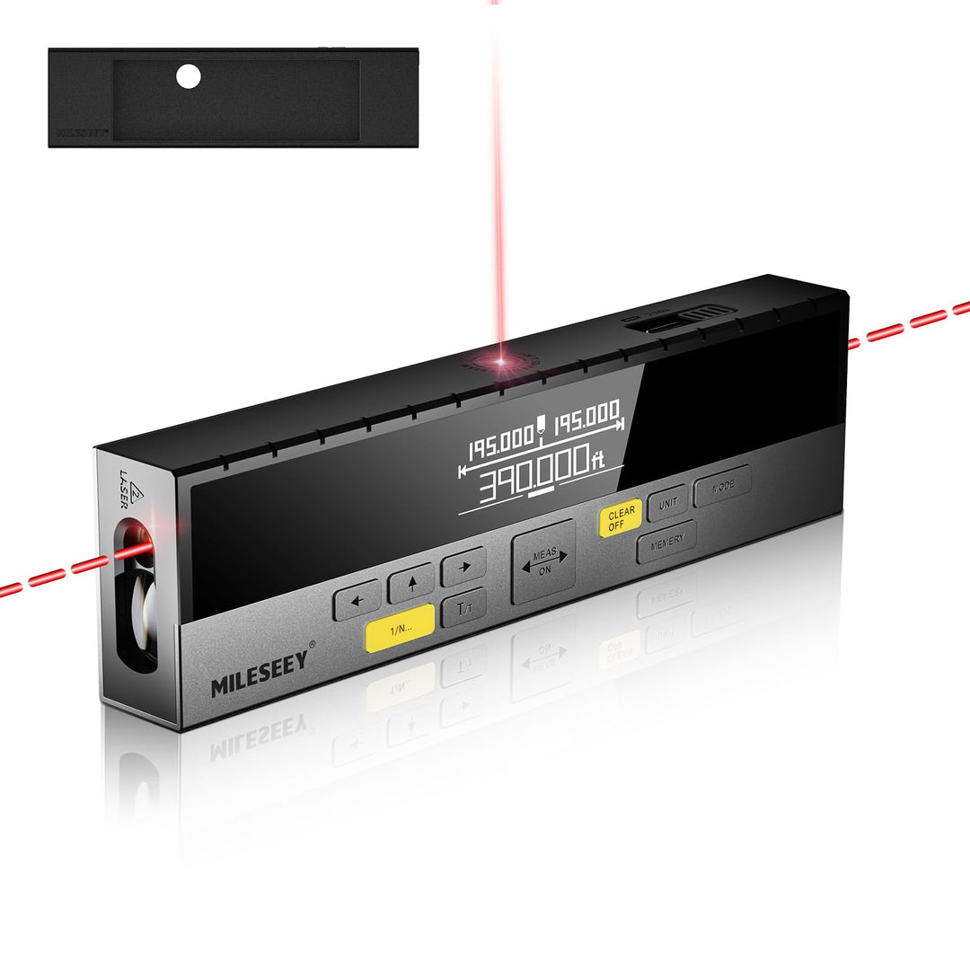 MiLESEEY DP20 Laser Entfernungsmesser Bilateral, Laser Messgerät mit Mittleren Laser Referenz, Wiede
