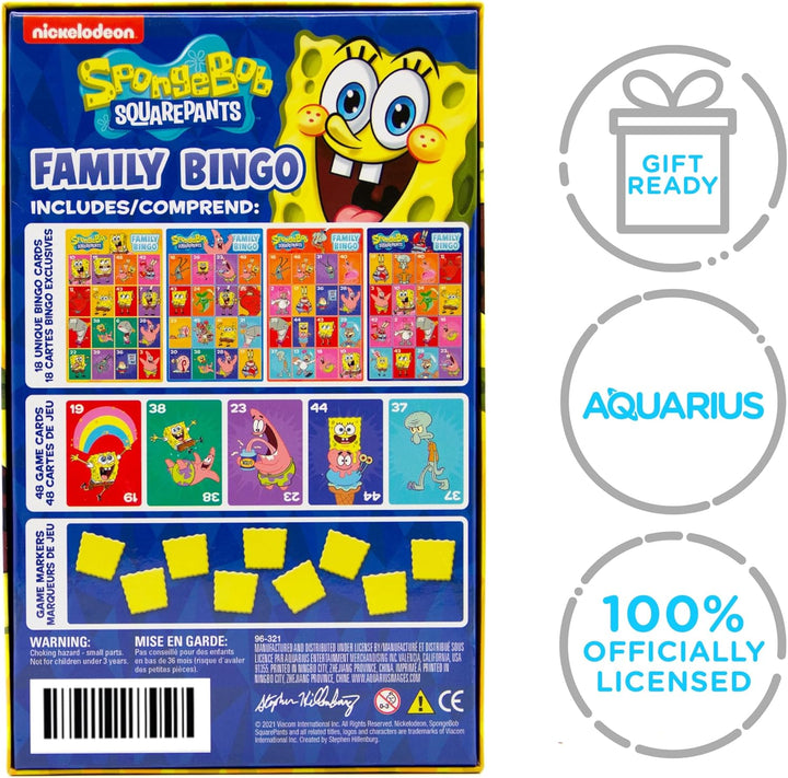 AQUARIUS Familien-Bingo-Tischspiel Spongebob