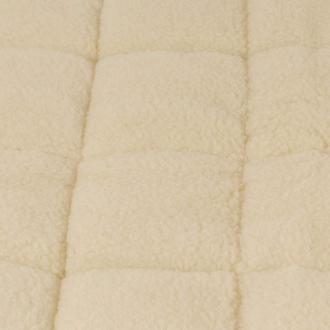 Dickes Merino Schafschurwolle Unterbett in 160x200 cm mit 2490 g Füllung Plus bauschiger Lammflor Ob